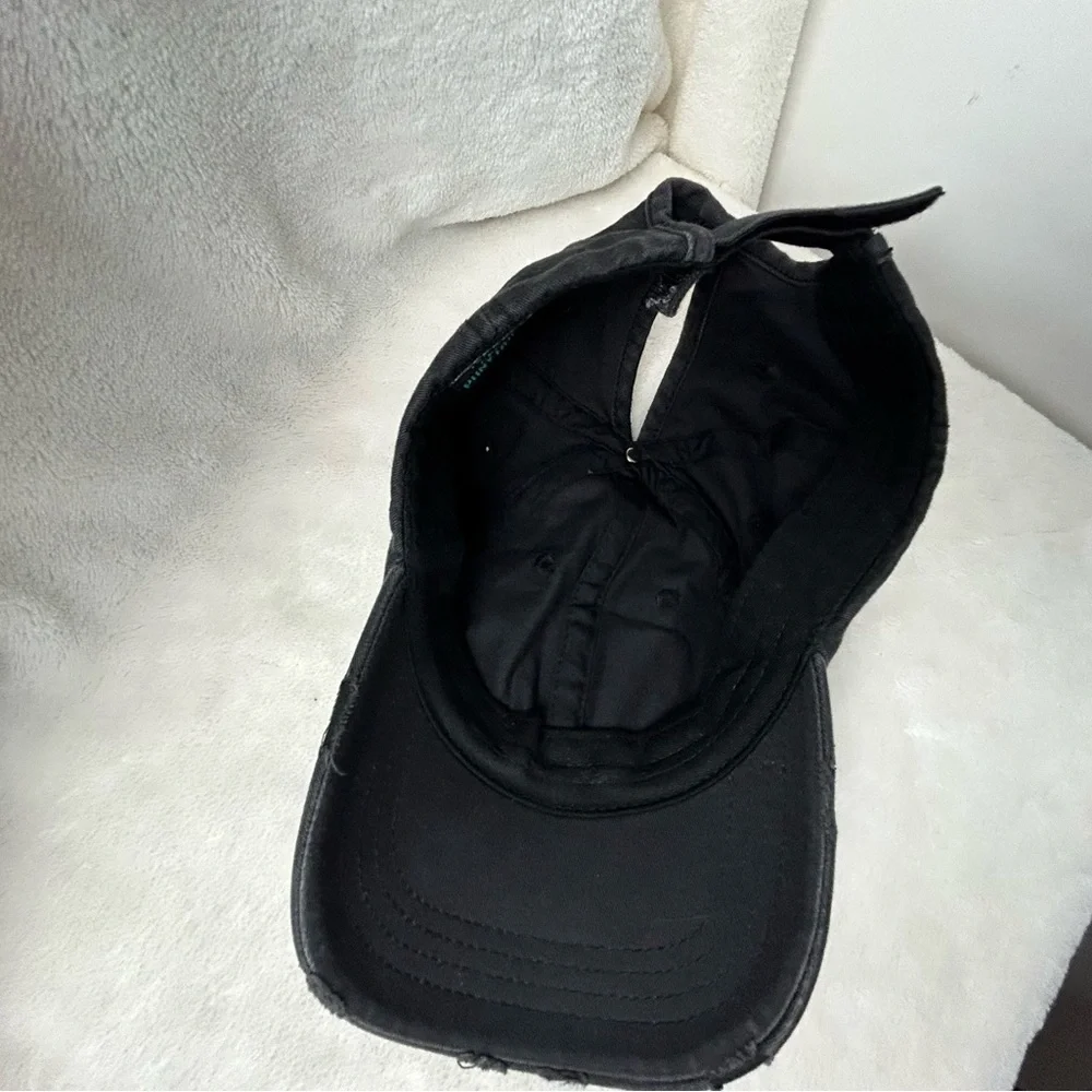 Kbethos Black Distressed Style‎ Ponytail Ball Cap Sporty Travel - Picture 8 of 13